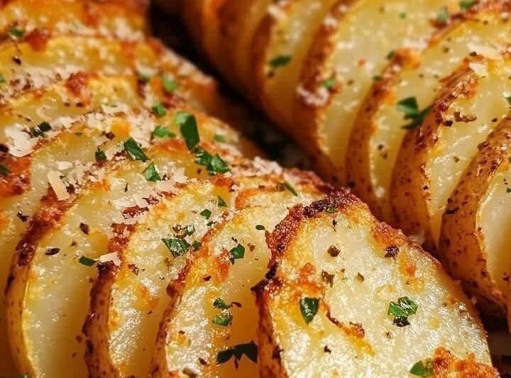 Sliced Baked Potatoes Recipe – Crispy, Flavorful, and Easy to Make 10min