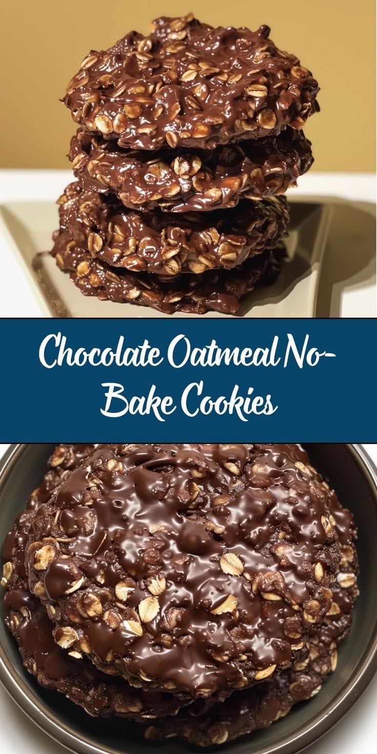 Craving a quick and healthy dessert? These no-bake chocolate oatmeal cookies are rich, chewy, and made with simple pantry ingredients—ready in just minutes!