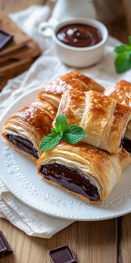 Discover the ultimate Chocolate Puff Pastry recipe! Crispy, flaky layers filled with rich chocolate—perfect for parties, holidays, or a quick dessert. Easy to make and absolutely delicious.